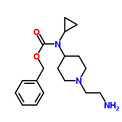 Benzyl [1-(2-aminoethyl)-4-piperidinyl]cyclopropylcarbamate Structure