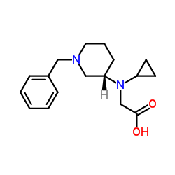 N-[(3S)-1-Benzyl-3-piperidinyl]-N-cyclopropylglycine结构式