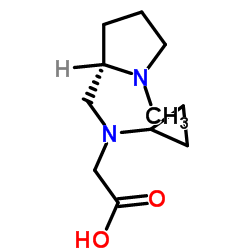 N-Cyclopropyl-N-{[(2S)-1-methyl-2-pyrrolidinyl]methyl}glycine结构式