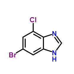 6-Bromo-4-chloro-1H-benzimidazole Structure