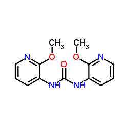 1,3-bis(2-Methoxypyridin-3-yl)urea结构式