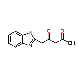1-(1,3-benzothiazol-2-yl)pentane-2,4-dione结构式