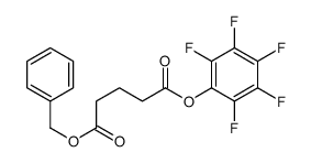 1-O-benzyl 5-O-(2,3,4,5,6-pentafluorophenyl) pentanedioate结构式