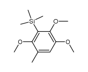 1,2,4-trimethoxy-3-trimethylsilyl-5-methylbenzene结构式