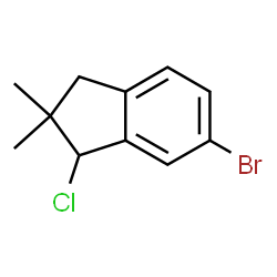 6-BROMO-1-CHLORO-2,3-DIHYDRO-2,2-DIMETHYL-1H-INDENE结构式