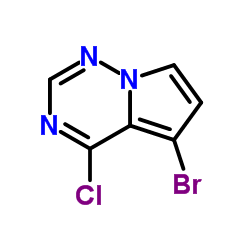 5-bromo-4-chloropyrrolo[2,1-f][1,2,4]triazine Structure