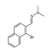 1-bromo-2-naphthaldehyde dimethylhydrazone Structure