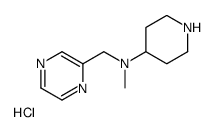 甲基-哌啶-4-基-吡嗪-2-基甲基-胺盐酸盐结构式