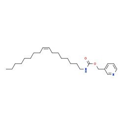 N-(8Z-Heptadecen-1-yl)-O-(3-pyridylmethyl)carbamate结构式
