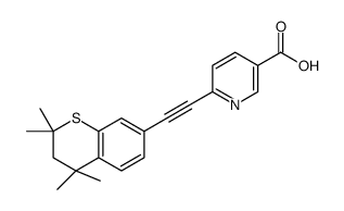 6-[2-(2,2,4,4-tetramethyl-3H-thiochromen-7-yl)ethynyl]pyridine-3-carboxylic acid Structure