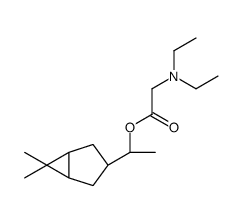 [(1S)-1-[(1R)-6,6-dimethyl-3-bicyclo[3.1.0]hexanyl]ethyl] 2-(diethylamino)acetate结构式