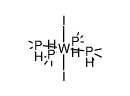 tetrakis(trimethyl-5-phosphanyl)tungsten(VIII) dihydride diiodide Structure