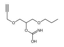 Carbamic acid 2-propoxy-1-(2-propynyloxymethyl)ethyl ester Structure