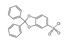 2,2-diphenylbenzo[1,3]dioxole-5-sulfonyl chloride Structure