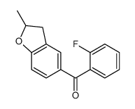 Methanone, (2,3-dihydro-2-methyl-5-benzofuranyl)(2-fluorophenyl)-结构式