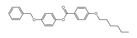 4-(benzyloxy)phenyl 4-(hexyloxy)benzoate Structure