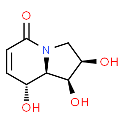 [1S-(1α,2α,8β,8aβ)]-2,3,8,8a-Tetrahydro-1,2,8-trihydroxy-5(1H)-indolizinone Structure