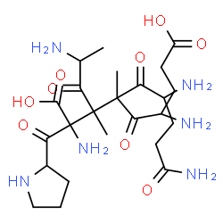 Glutaminyl-glutamyl-alanyl-prolyl-isoleucine结构式