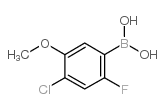 (4-chloro-2-fluoro-5-methoxyphenyl)boronic acid structure