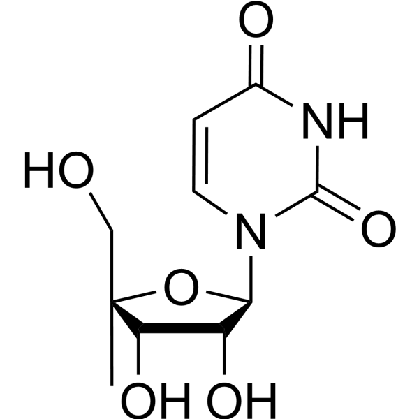 4’-α-C-Methyluridine结构式