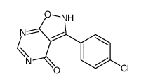 3-(4-chlorophenyl)-2H-[1,2]oxazolo[5,4-d]pyrimidin-4-one结构式