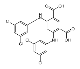 Isophthalic acid,4,6-bis(3,5-dichloroanilino)- (8CI) structure