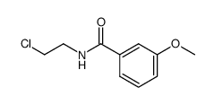 N-(2-chloroethyl)-3-methoxybenzamide结构式