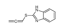 1H-Benzimidazole,2-(1,2-propadienylthio)-(9CI) structure