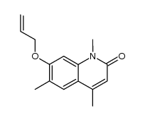 7-(allyloxy)-1,4,6-trimethylquinolin-2-one结构式