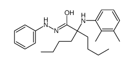 2-butyl-2-(2,3-dimethylanilino)-N'-phenylhexanehydrazide Structure