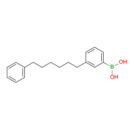 (3-(6-Phenylhexyl)phenyl)boronic acid structure