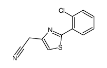 [2-(2-chloro-phenyl)-thiazol-4-yl]-acetonitrile结构式