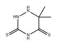 1,2,4-Triazine-3,5(2H,4H)-dithione, dihydro-6,6-dimethyl- Structure
