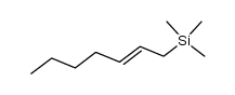 (E)-1-(trimethylsilyl)-hept-2-ene结构式