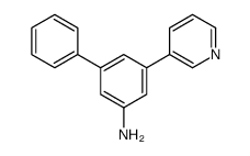 3-phenyl-5-pyridin-3-ylaniline结构式