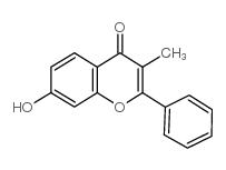 7-羟基-3-甲基-2-苯基-4H-1-苯并吡喃-4-酮结构式