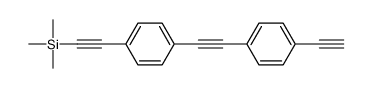 2-[4-[2-(4-ethynylphenyl)ethynyl]phenyl]ethynyl-trimethylsilane Structure