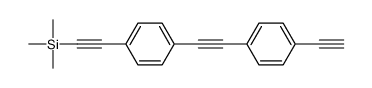 2-[4-[2-(4-ethynylphenyl)ethynyl]phenyl]ethynyl-trimethylsilane结构式