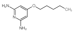 4-pentoxypyridine-2,6-diamine structure