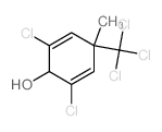 2,6-dichloro-4-methyl-4-(trichloromethyl)cyclohexa-2,5-dien-1-ol Structure