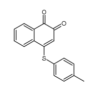 4-(p-tolylthio)-1,2-naphthoquinone Structure