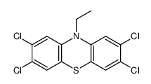 2,3,7,8-tetrachloro-10-ethylphenothiazine Structure