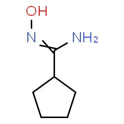 N-Hydroxycyclopentanecarboximidamide结构式