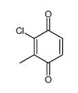 2,5-Cyclohexadiene-1,4-dione,2-chloro-3-methyl- Structure