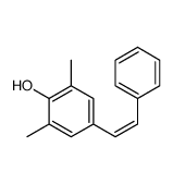 2,6-dimethyl-4-[(E)-2-phenylethenyl]phenol Structure