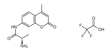 (R)-2-Amino-N-(4-methyl-2-oxo-2H-chromen-7-yl)propanamide 2,2,2-trifluoroacetate Structure