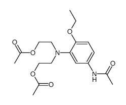 2,2'-[(5-acetamido-2-ethoxyphenyl)imino]diethyl diacetate Structure