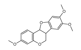 6a,11a-Dihydro-3,8,9-trimethoxy-6H-benzofuro[3,2-c][1]benzopyran Structure