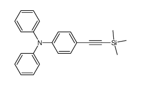 N,N-diphenyl-4-((trimethylsilyl)ethynyl)aniline结构式