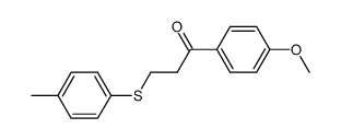 1-(4-METHOXYPHENYL)-3-[(4-METHYLPHENYL)SULFANYL]-1-PROPANONE结构式